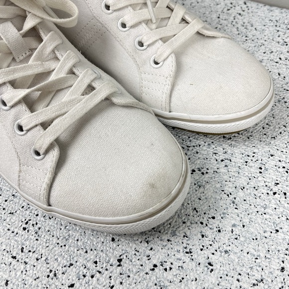 Taos Top Star Womens Shoes Size‎ 10 White Canvas Mid Top TPS-13668 - Picture 3 of 9